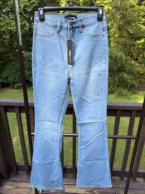 Fashion Nova Light Blue Flare Jeans